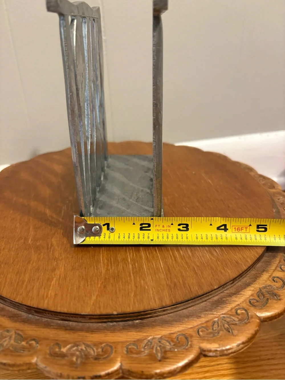 MCM Pewter Napkin Holder - Forks and Spoons